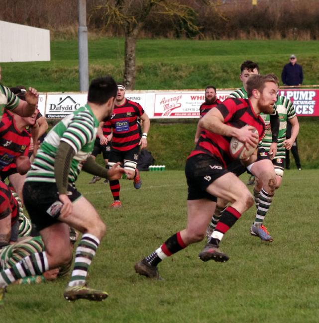 Yannick Parker scored a vitial try for Tenby United